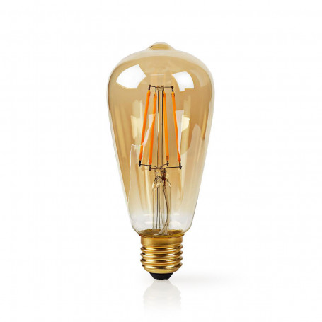 Volharding vloeistof Uitbreiding Wi-Fi smart Filament goud LED-lamp | Warm-Wit | E27 | 5 Watt